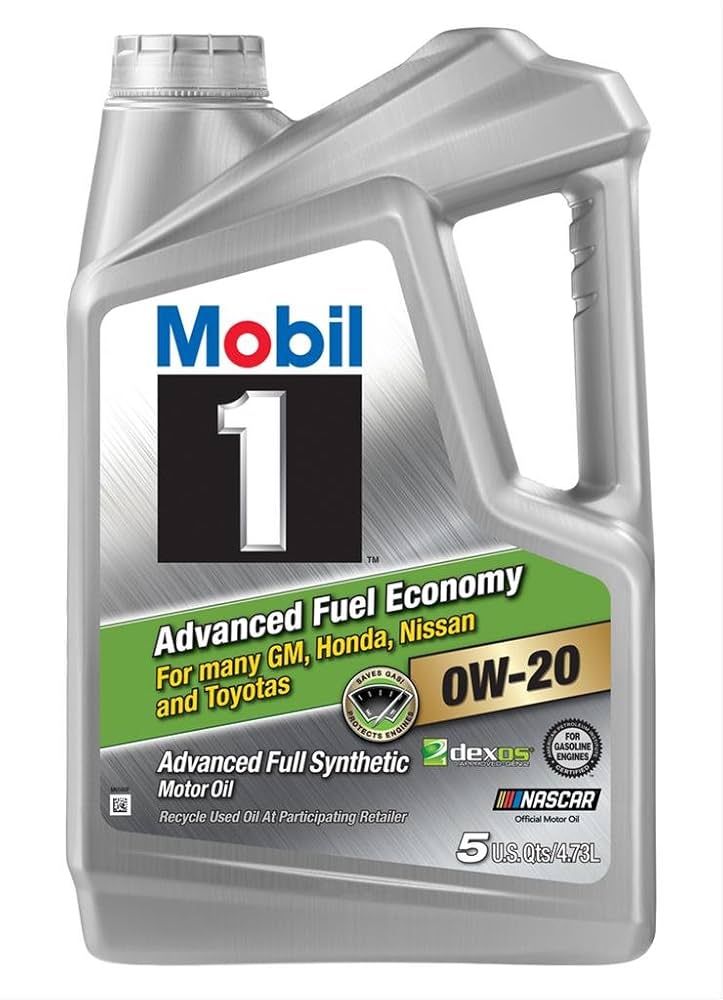 Mobil 1 (120758) Synthetic Motor Oil 0W-20 (Advanced Fuel